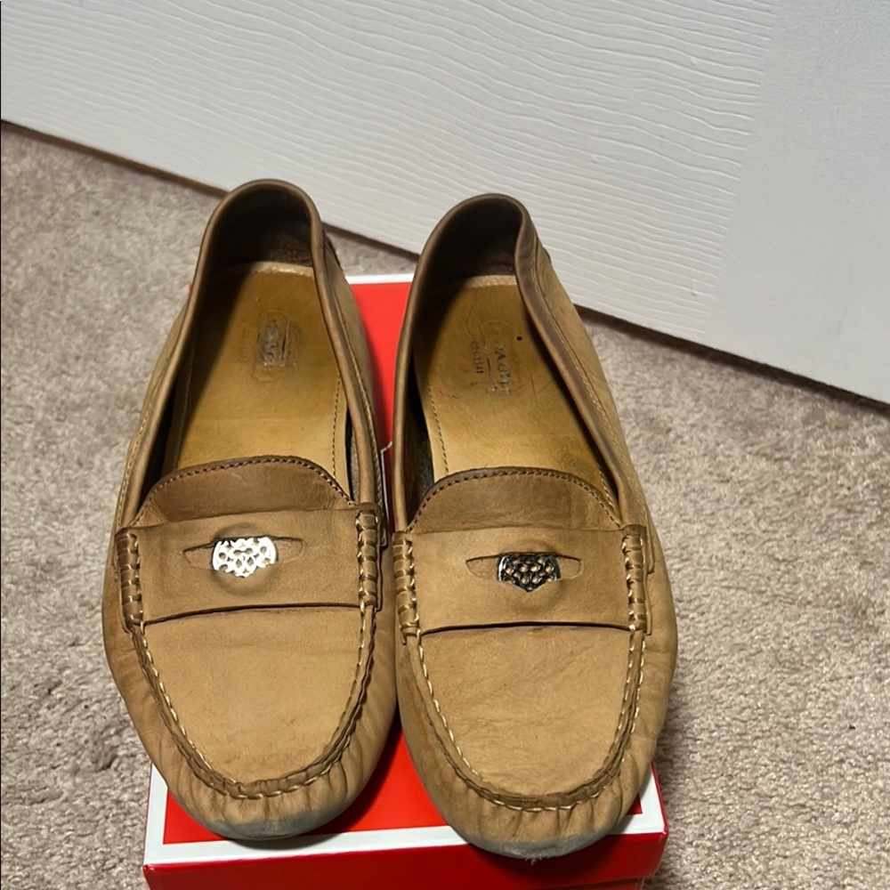 Coach Women's Tan Loafers
